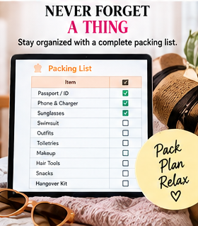 Bachelorette Trip Planner | Google Sheets & Excel