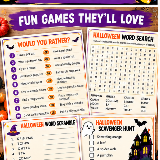 Halloween party games preview