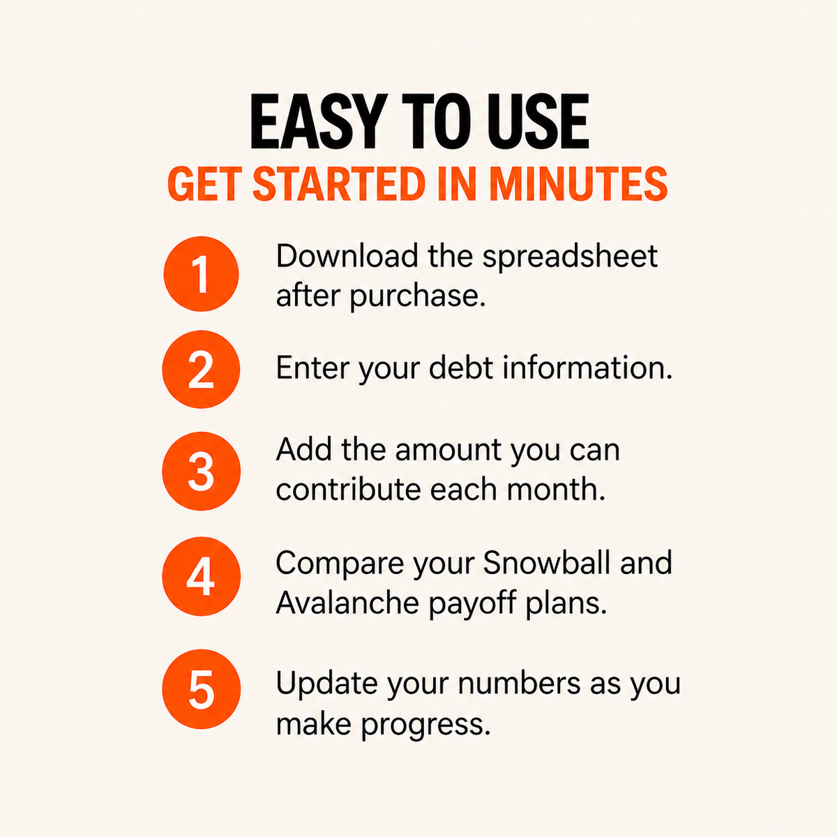 Debt Payoff Planner Spreadsheet for Google Sheets – Snowball & Avalanche Calculator